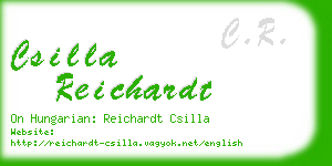 csilla reichardt business card